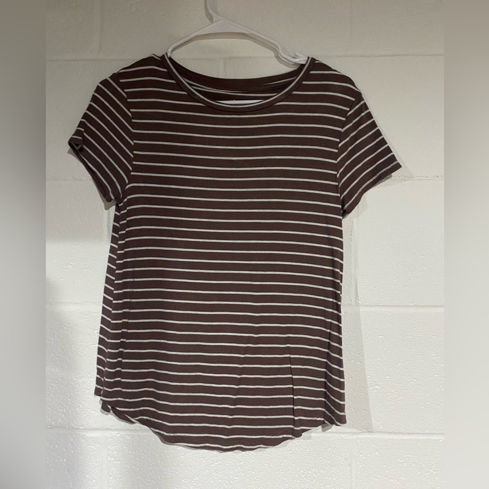 Aeropostale brown stripped shirt xsmall